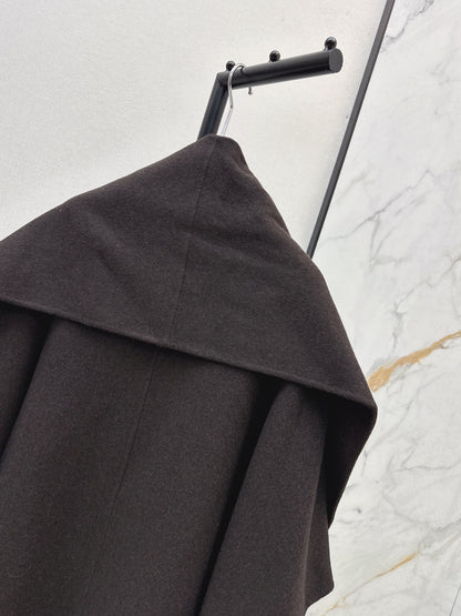 Lor 25 Scarf + Cashmere Wool Jacket(WHITE/BLACK/BROWN)