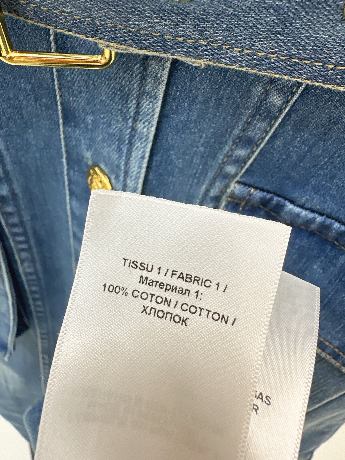 Ba 25 Workwear-style long denim dress