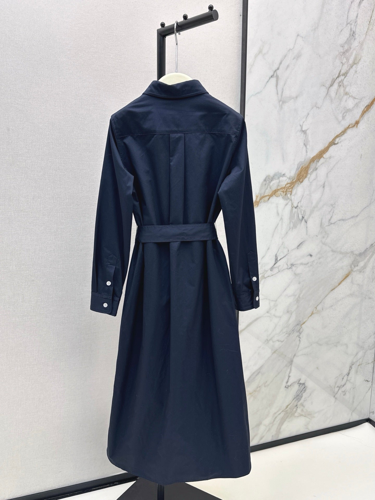 Ra 25 New Horseback Riding Logo Embroidered Long Shirt Dress
