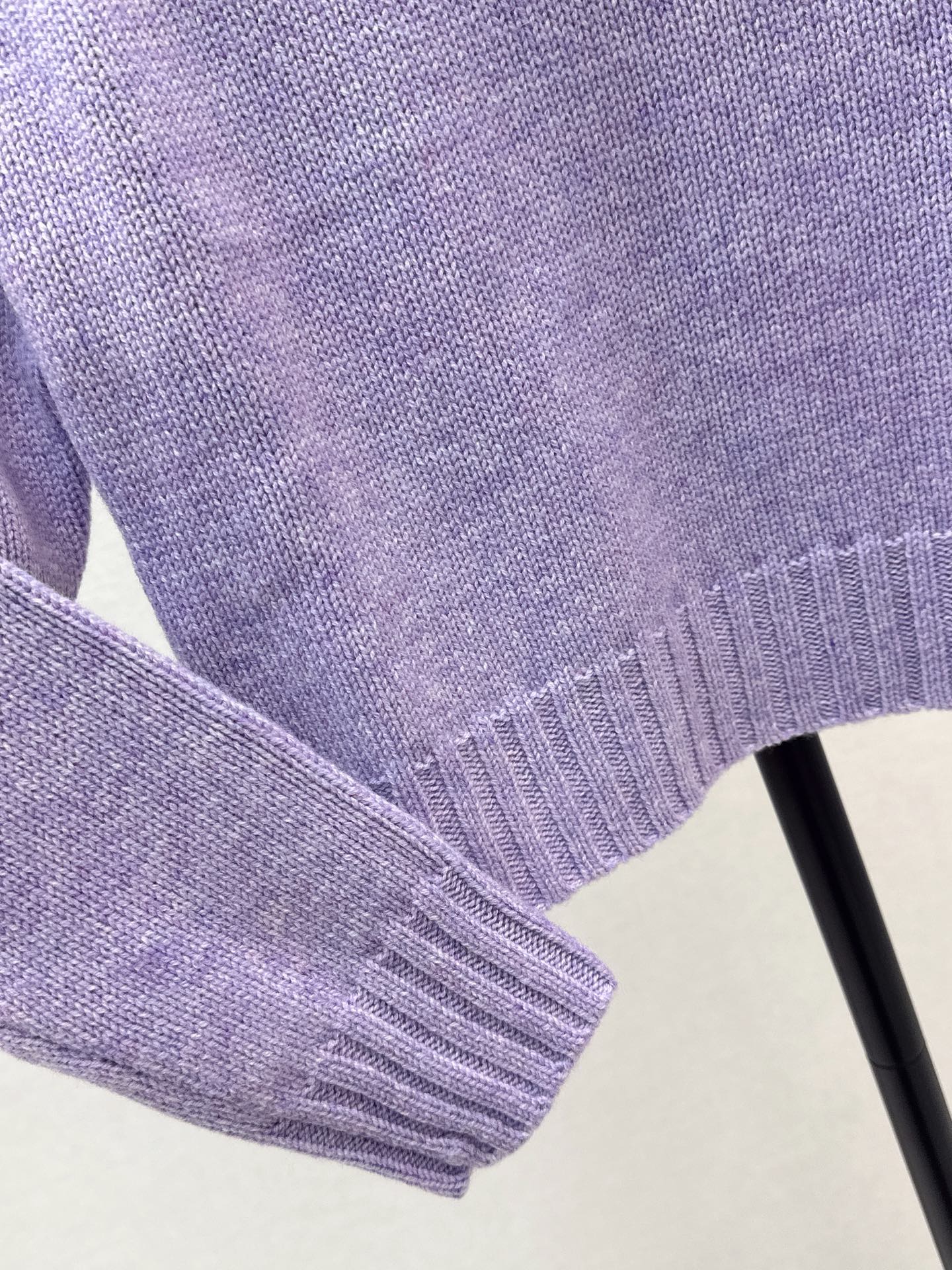 Ce 25 Purple Crew Neck Goat Hair Sweater