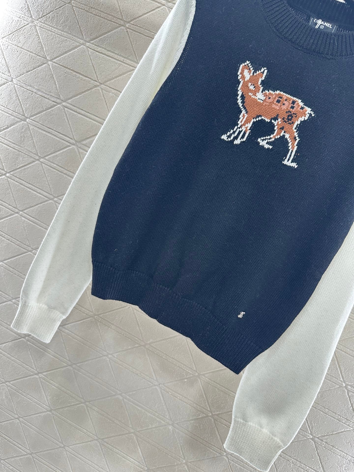 C 25 Ski Collection Deer Jacquard Knit Sweater