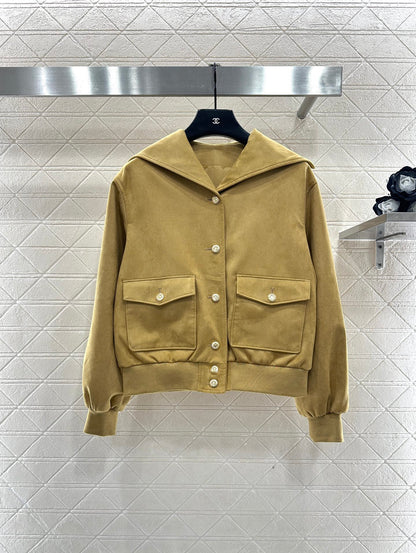 C 25 Lapel suede jacket
