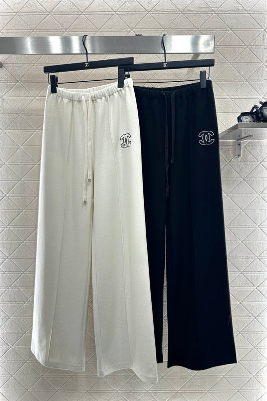 C 25 Wide drawstring wide leg pants