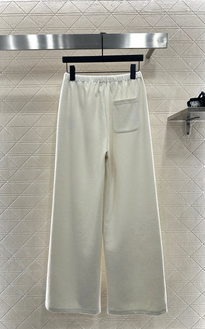 C 25 Wide drawstring wide leg pants