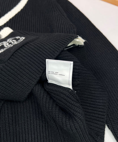 C 25 V-neck wool and cashmere cardigan