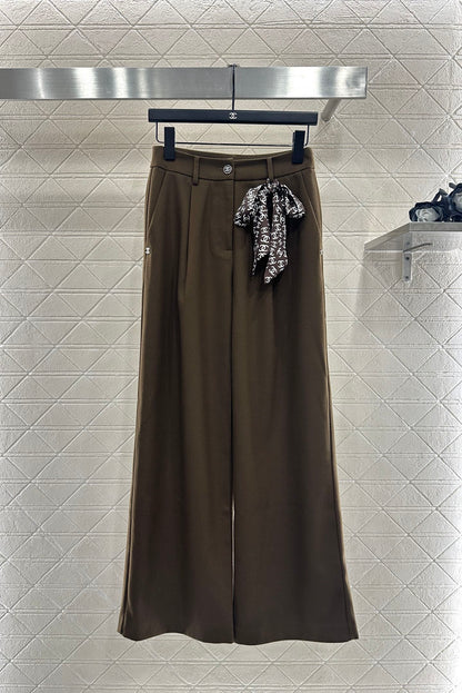 C 25 Scarf wide-leg trousers