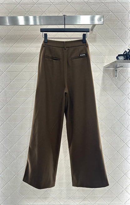 C 25 Scarf wide-leg trousers