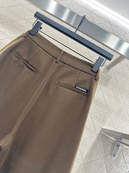 C 25 Scarf wide-leg trousers