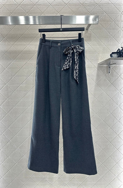 C 25 Scarf wide-leg trousers