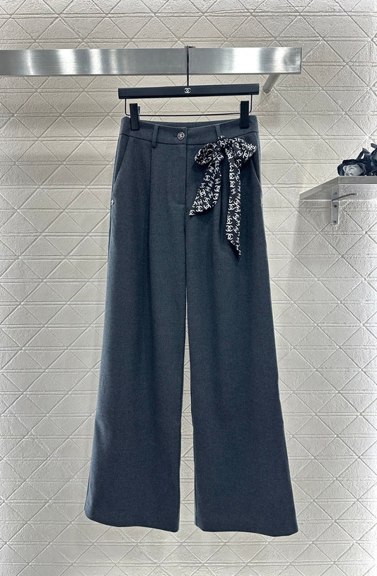 C 25 Scarf wide-leg trousers