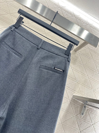 C 25 Scarf wide-leg trousers