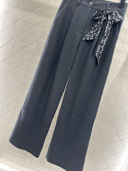 C 25 Scarf wide-leg trousers