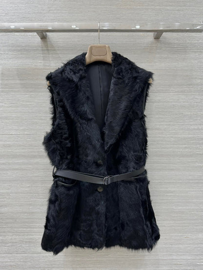 Bru 25 Wool and sheepskin vest