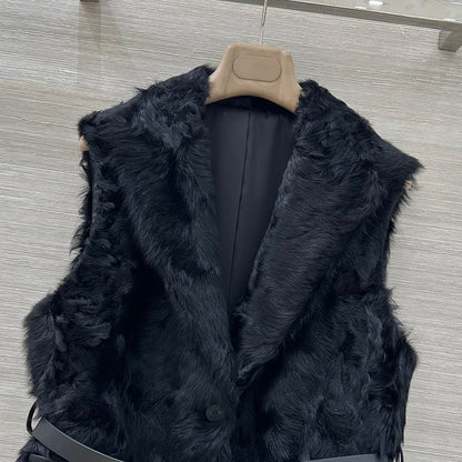 Bru 25 Wool and sheepskin vest