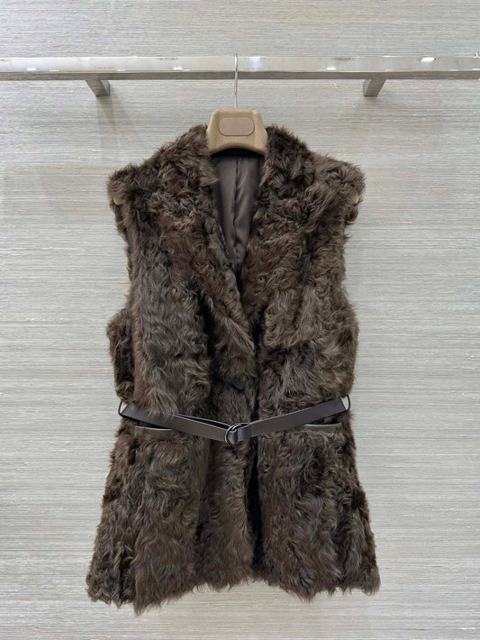 Bru 25 Wool and sheepskin vest