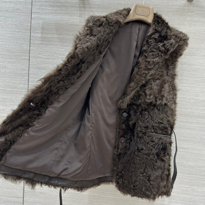 Bru 25 Wool and sheepskin vest