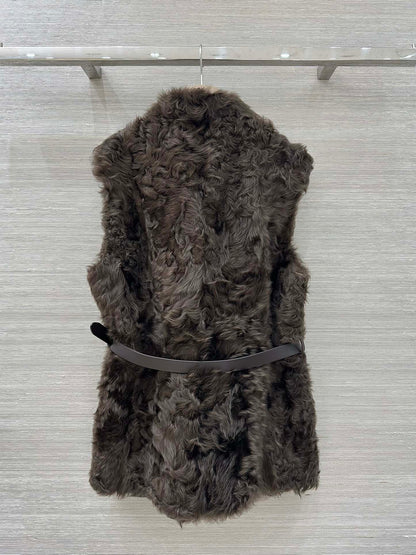 Bru 25 Wool and sheepskin vest