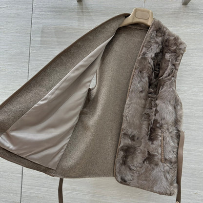 Lor 25 Wool and sheepskin vest