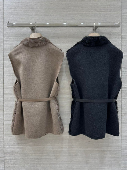 Lor 25 Wool and sheepskin vest