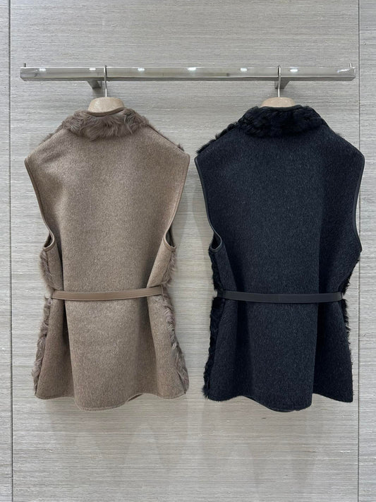 Lor 25 Wool and sheepskin vest