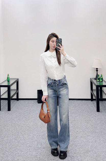 Ce 25 straight-leg denim trousers