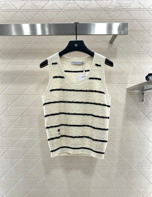 Di 25 Crew Neck Knit Cotton Wool Vest
