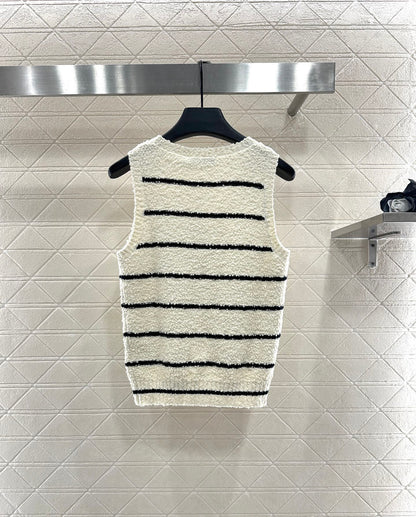 Di 25 Crew Neck Knit Cotton Wool Vest