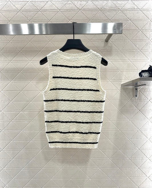 Di 25 Crew Neck Knit Cotton Wool Vest