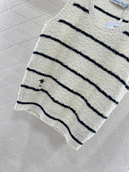 Di 25 Crew Neck Knit Cotton Wool Vest