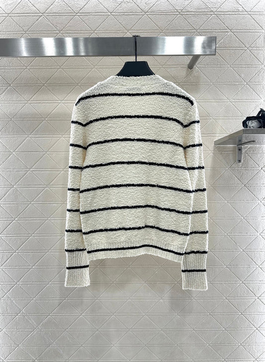 Di 25 Crew Neck Knit Cotton Wool Cardigan