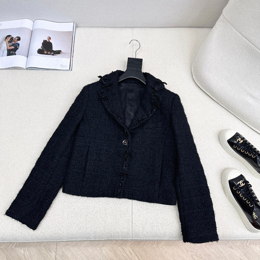 C 25 Bow-embellished woven jacket