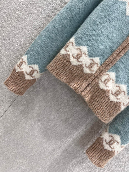 C 25K Jacquard Knit Cashmere Cardigan - Haute Couture Collection