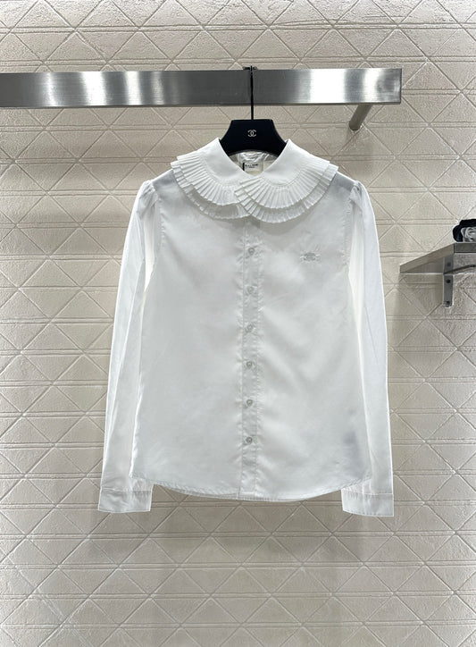 Ce 25 pleated lapel shirt