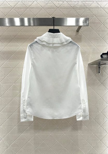 Ce 25 pleated lapel shirt
