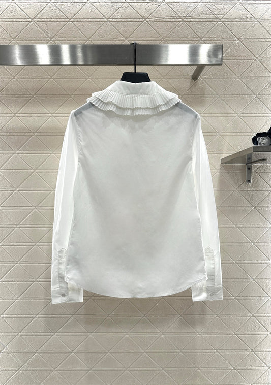 Ce 25 pleated lapel shirt