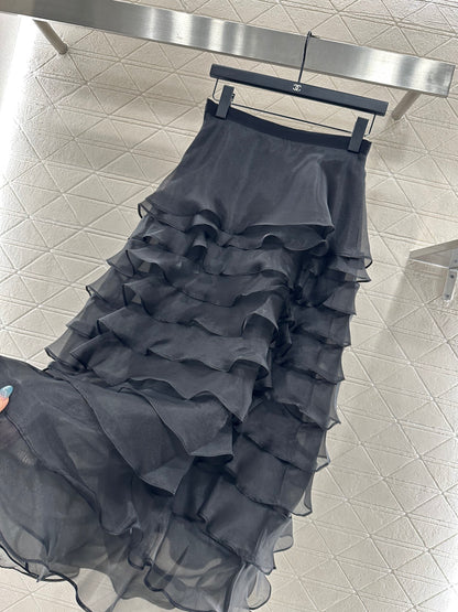 Di 25 Cake multi-layer long tulle skirt