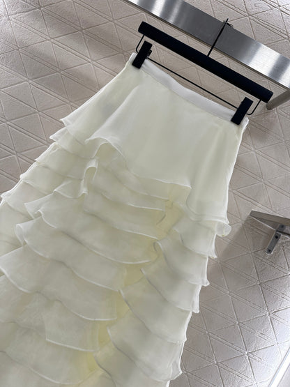 Di 25 Cake multi-layer long tulle skirt
