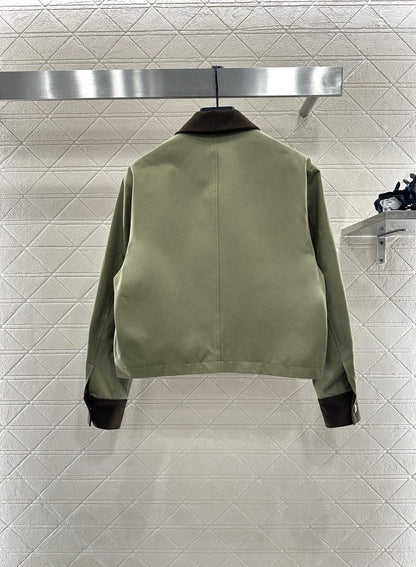 Pr 25 Corduroy collar jacket