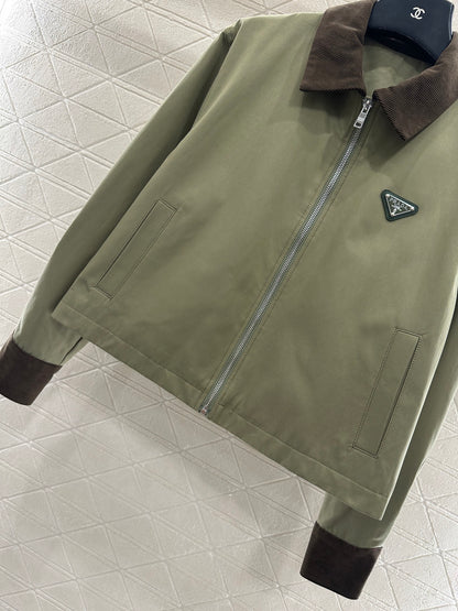 Pr 25 Corduroy collar jacket