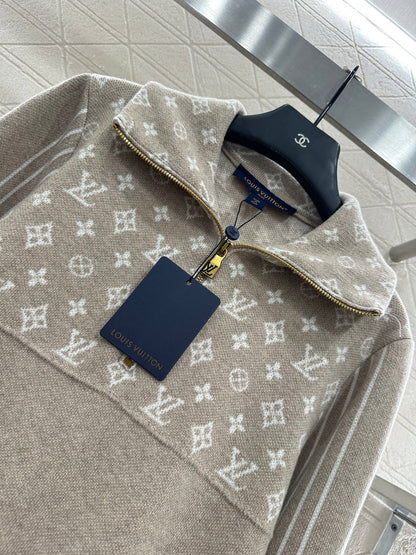L 25 Jacquard-knit wool cardigan