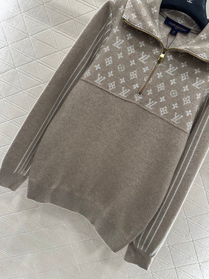 L 25 Jacquard-knit wool cardigan