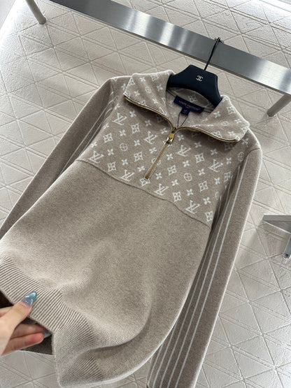 L 25 Jacquard-knit wool cardigan