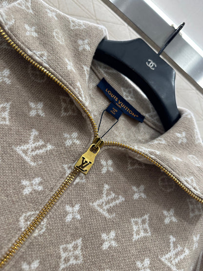 L 25 Jacquard-knit wool cardigan